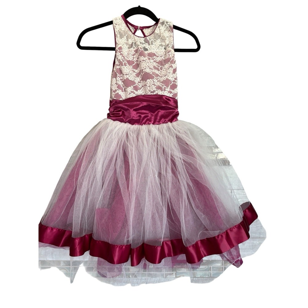 Weissman Costumes Dance Girls Ballet Tutu Dress Size LC Ballerina Pink Magenta